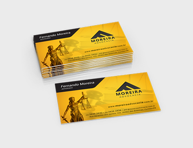 Cartão de visita Executivo 250g 4x0